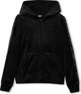 Lands' End Girls Velour Zip Hoodie