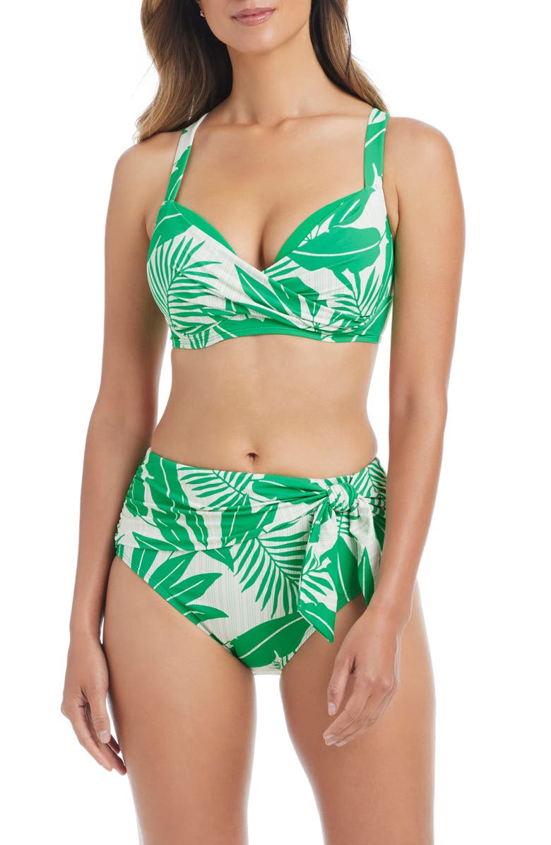 BLEU by Rod Beattie Underwire Bikini Top, Alternate, color, Island Green