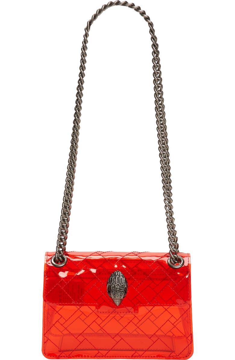 Kurt Geiger London Mini Kensington Transparent Shoulder Bag, Main, color,