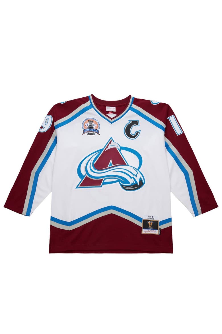 Men's Joe Sakic White Colorado Avalanche 2000-01 Power Play Jersey, Alternate, color, White