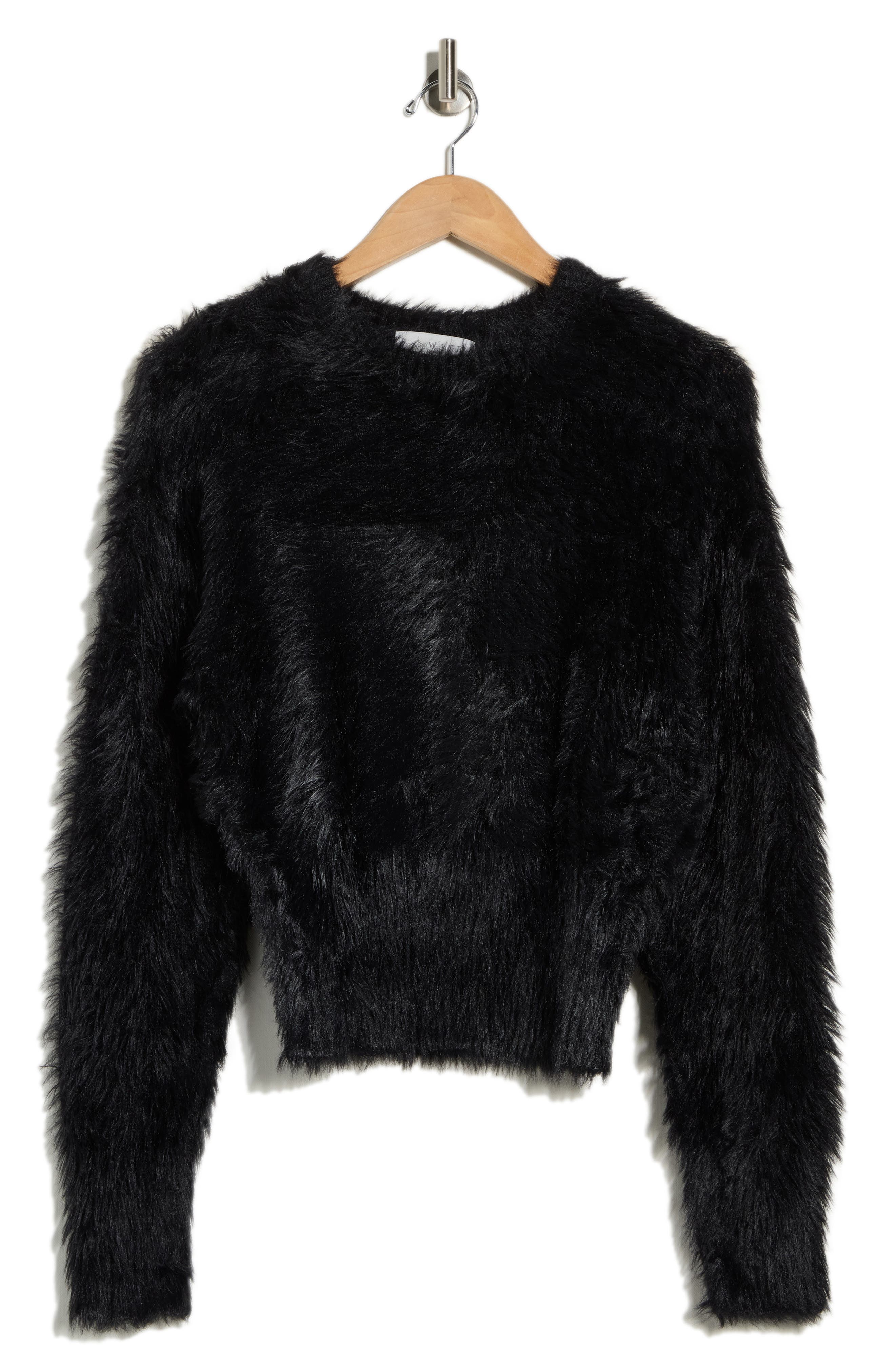 WAYF Fluffy Crop Sweater