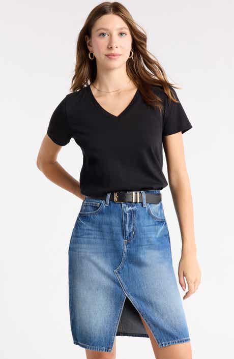 1901 V-Neck Cotton T-Shirt