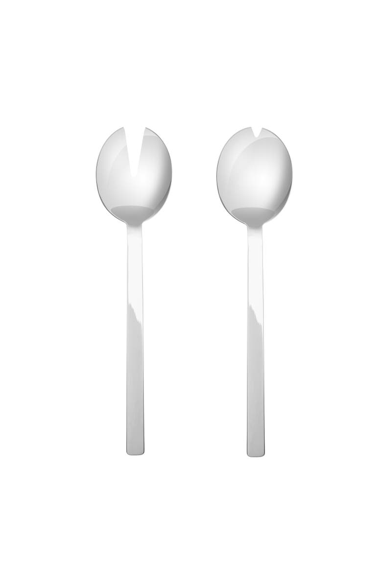 Mepra Stile By Pininfarina Salad Serving Set - 2 Pieces, Main, color, Ice Silver