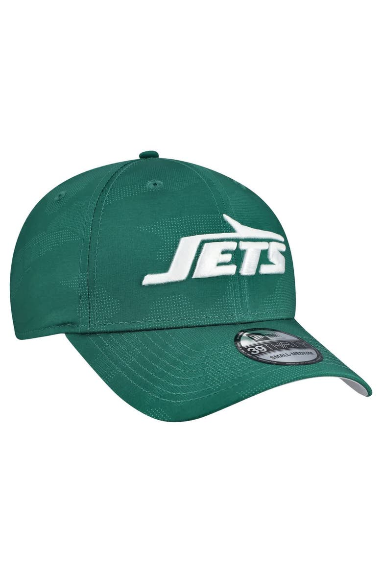 Men's New Era  Green New York Jets Tonal Camo 39THIRTY Stretch Fit Hat, Alternate, color, Green
