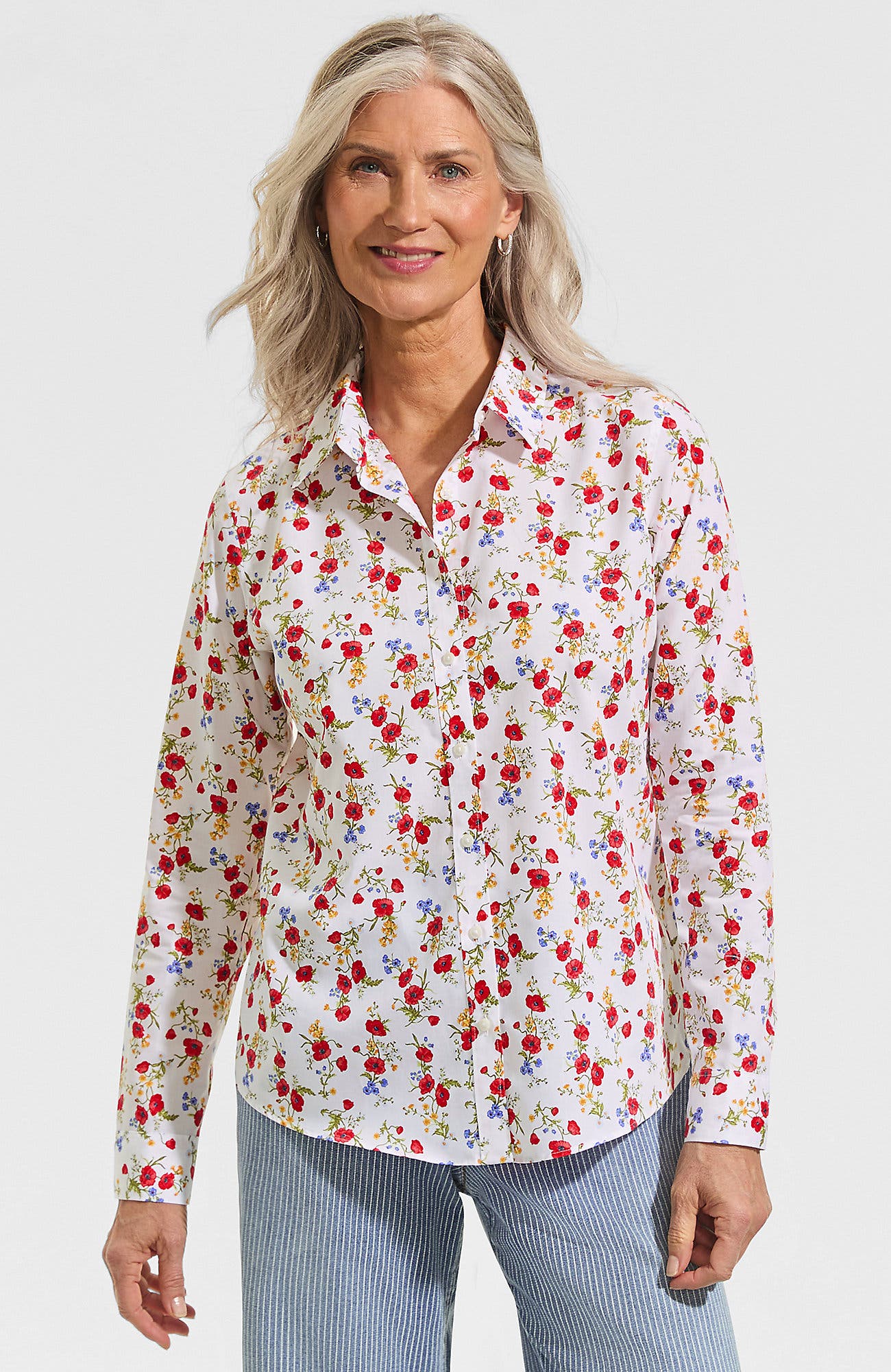 White Paisley Floral
