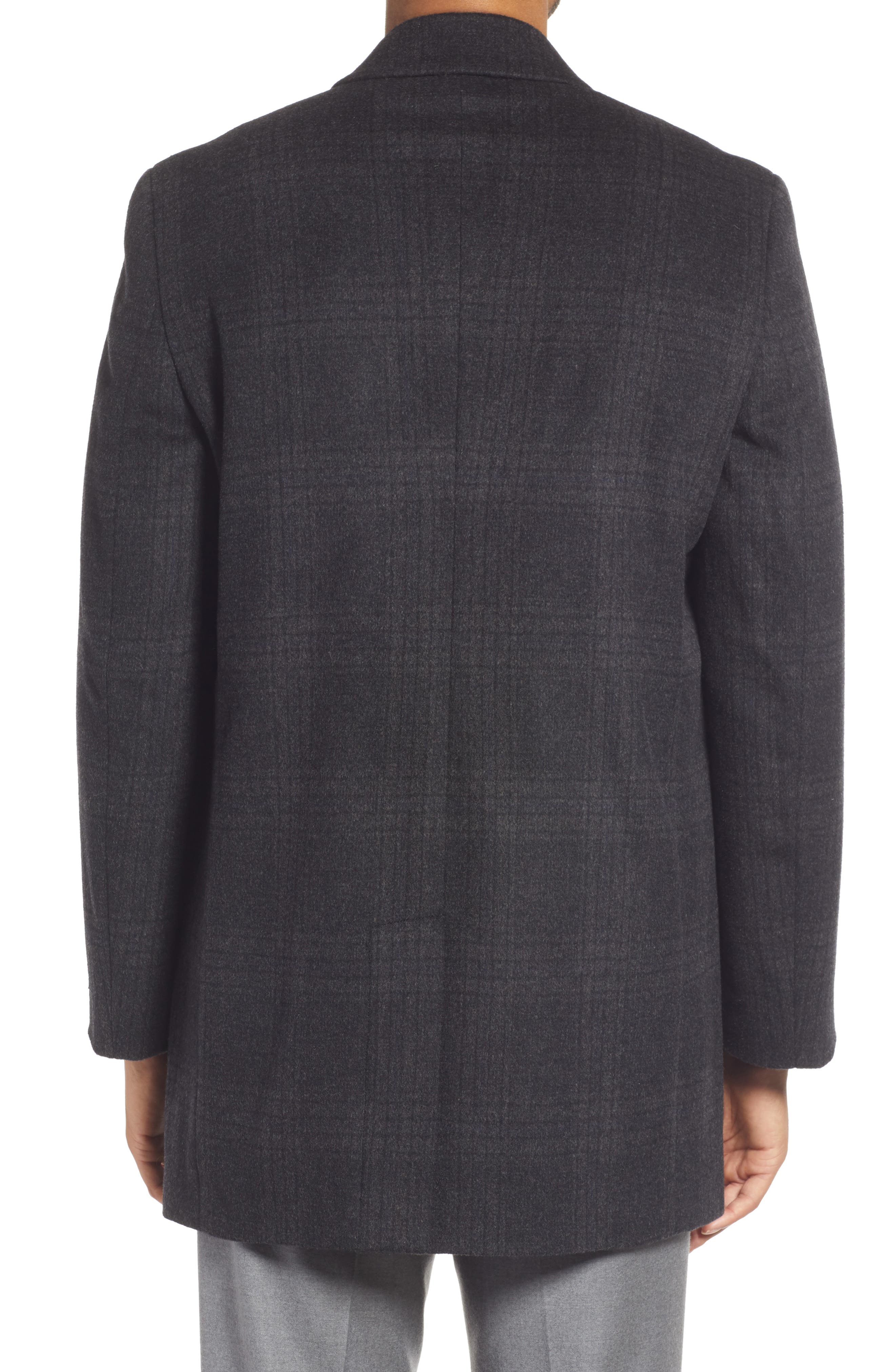 Hart Schaffner Marx Tyler Plaid Wool Blend Topcoat (Men) | Nordstromrack