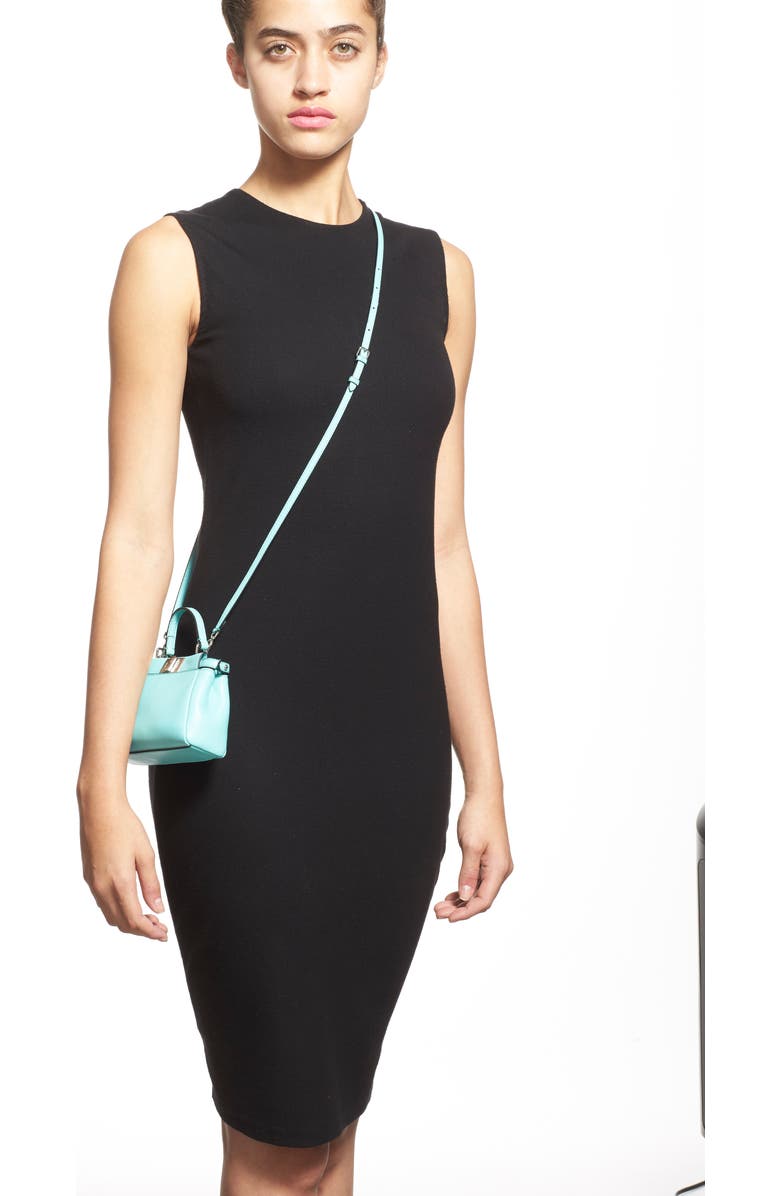 Fendi 'Micro Peekaboo' Nappa Leather Bag, Alternate, color,