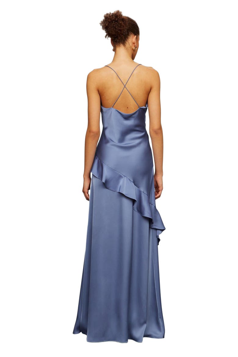 Sara Heavy Charm Gown, Alternate, color, Dusk Blue