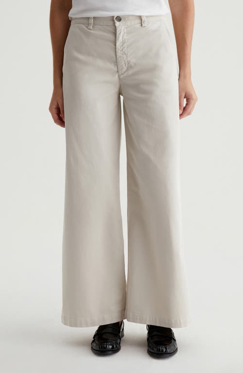 Ag Caden Twill Wide Leg Pants In Pumice