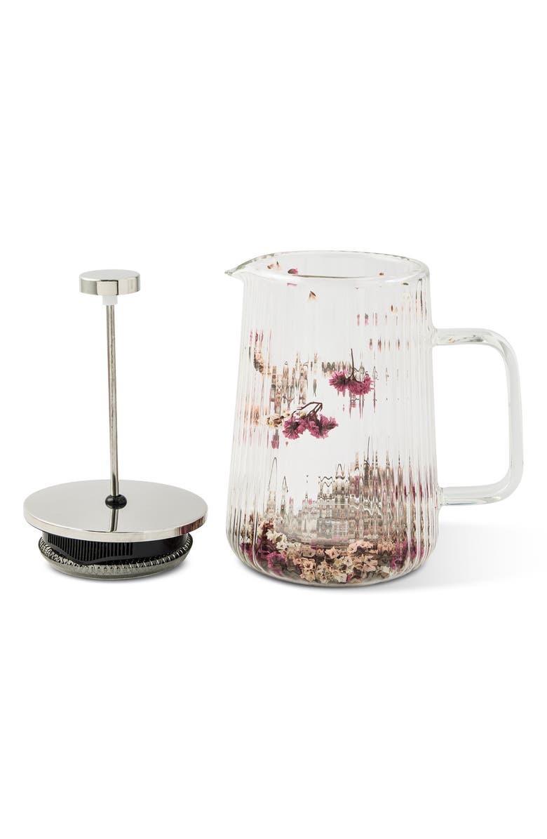 Core Home Pink Botanical Glass French Press, Alternate, color, Pink