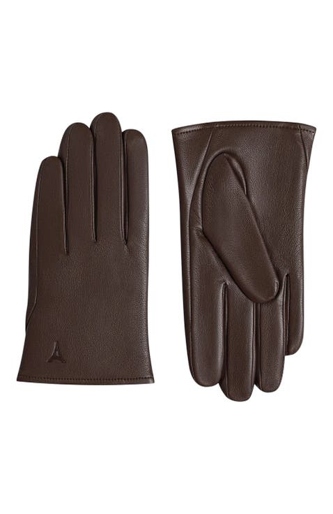 Azel Leather Short Gloves