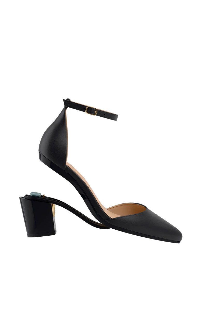 Pashion Footwear The D'Orsay 3" Block Convertible Heel, Alternate, color, Coal Leather