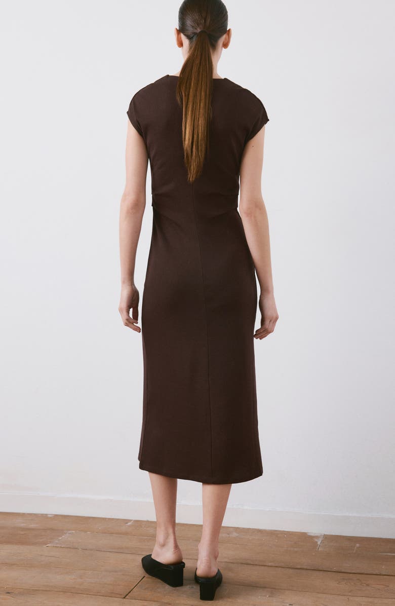 MANGO Cotton Jersey Midi Dress, Alternate, color, 