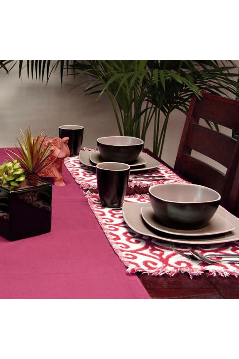 Matte 16-Piece Dinnerware Set, Taupe, Alternate, color, Beige