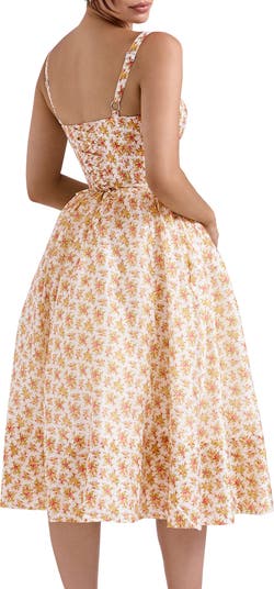 Kelly Floral Print Corset Dress