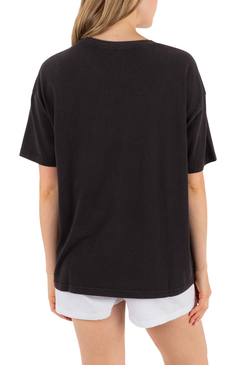 Fun in the Sun Graphic Boyfriend T-Shirt, Alternate, color, OFF BLACK