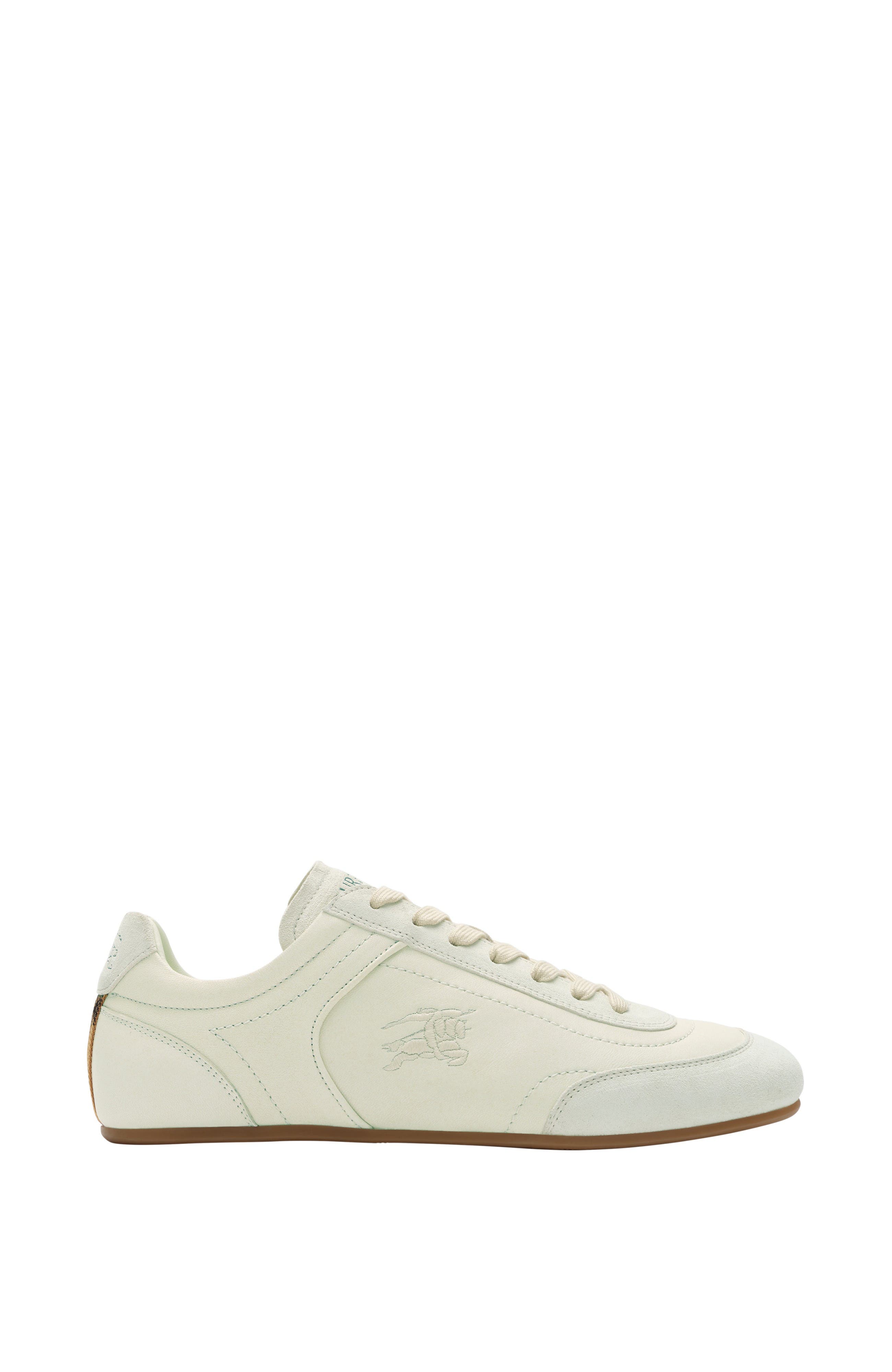 Burberry Leather Knight Runner Sneakers, Main, color, Dove Beige