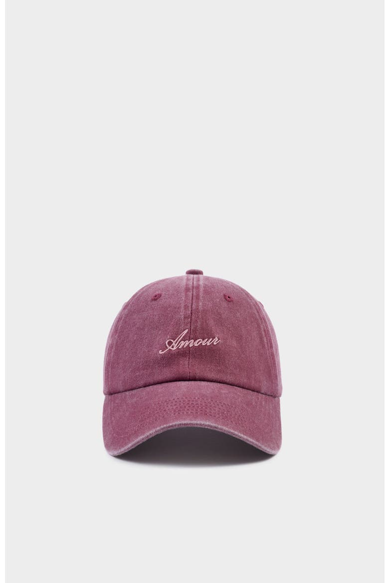 Embroidered Cap, Main, color, Red