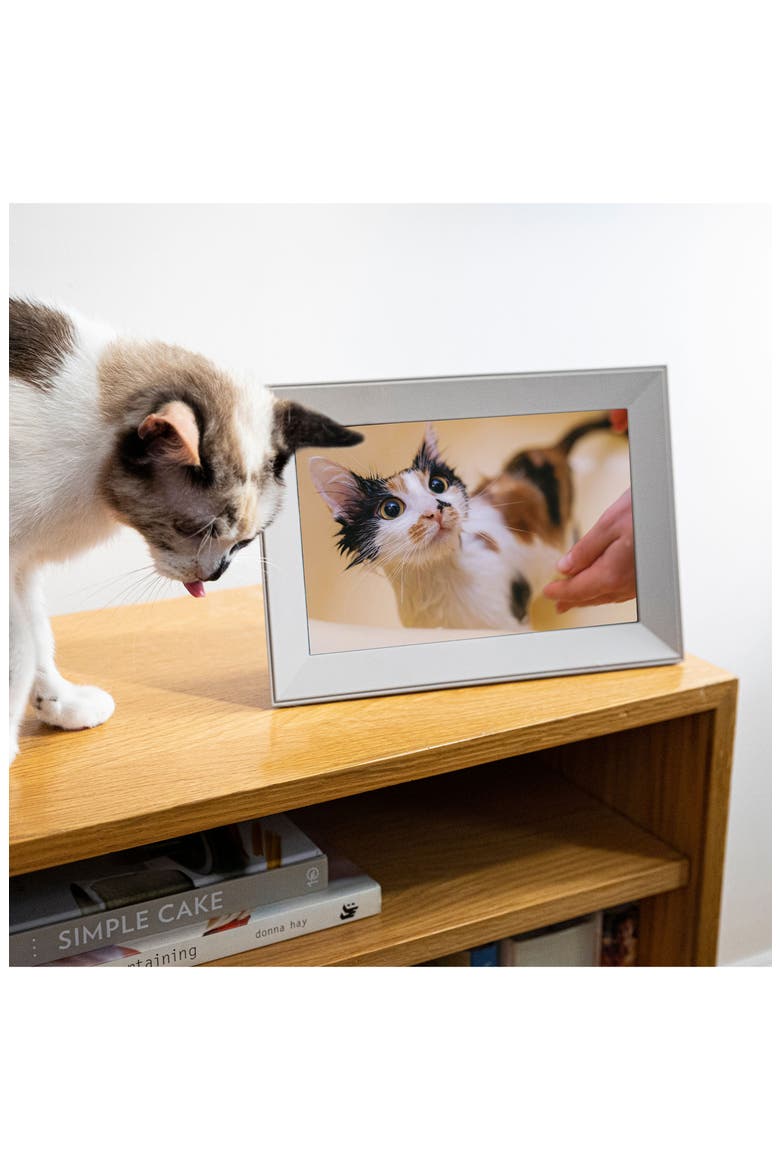 Aura Buddy Digital Photo Frame, Alternate, color, BISCUIT
