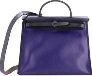 Pre-Owned Hermes Herbag Zip Berline Vache Canvas and Leather 31