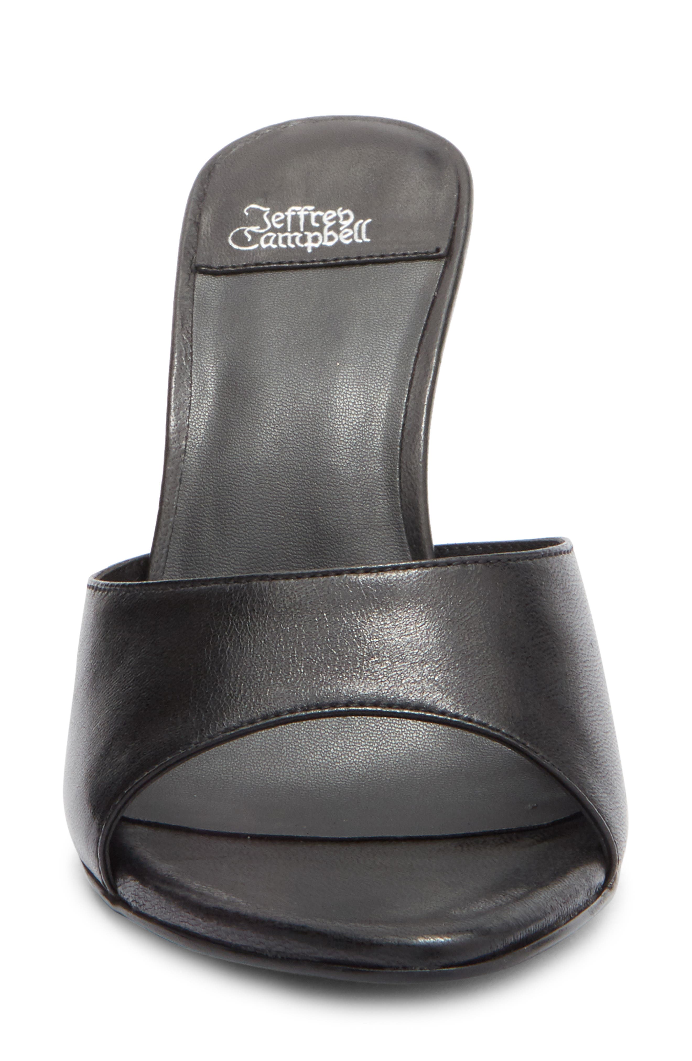 Jeffrey Campbell Agent Slide Sandal, Alternate, color, Black