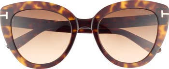 UV加工 エレガント★TOM FORD Izzi 53mm キャットアイサングラス TOM FORD Izzi 53mm Cat Eye Sunglasses | Nordstromrack