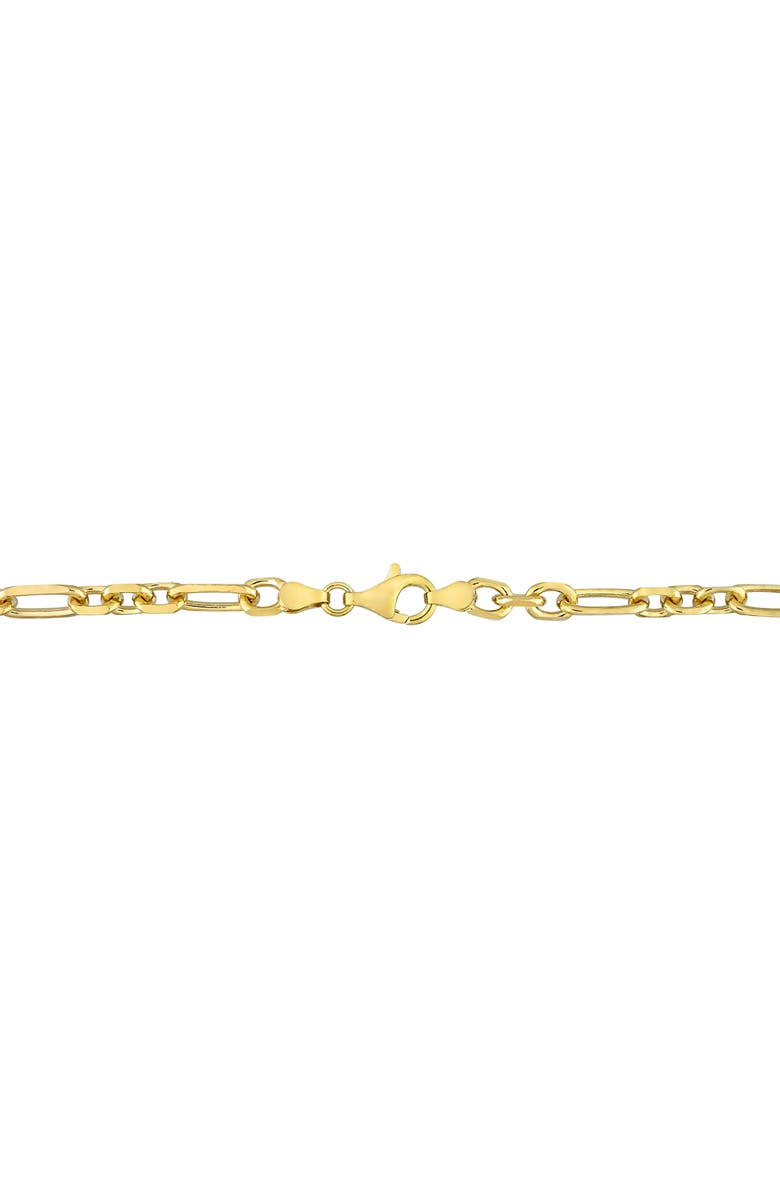 DELMAR Men's Diamond Cut Figaro Chain Bracelet, Alternate, color, Gold