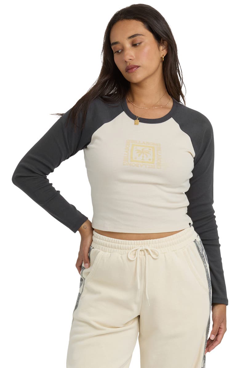 Billabong Fierce Paradise Long Sleeve Cotton Graphic T-Shirt, Alternate, color, Blasted Blue