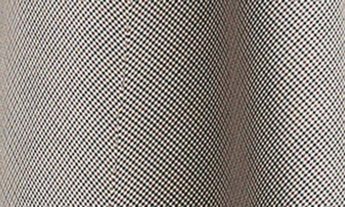 Vince Houndstooth Plaid Asymmetric Wool Blend Skirt In Blue