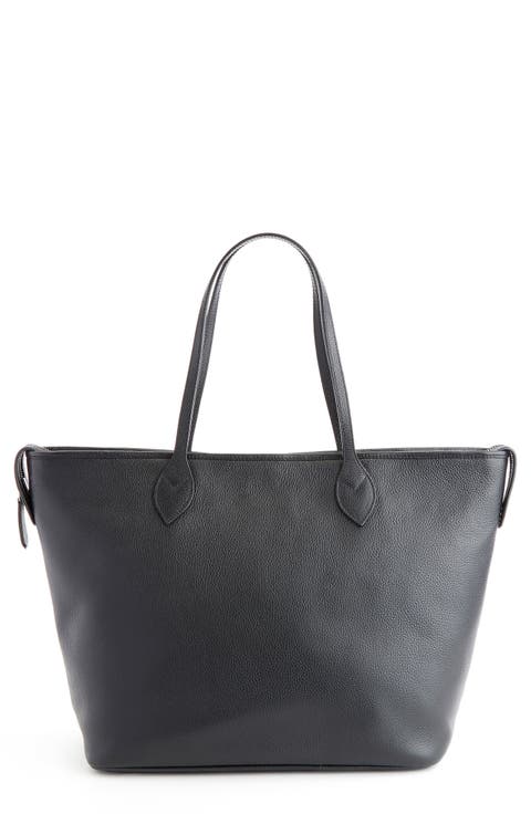 Leather Tote with Wristlet