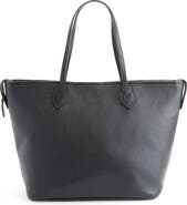 ROYCE New York Leather Tote with Wristlet