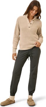 Pact Luxe Knit Henley Sweater