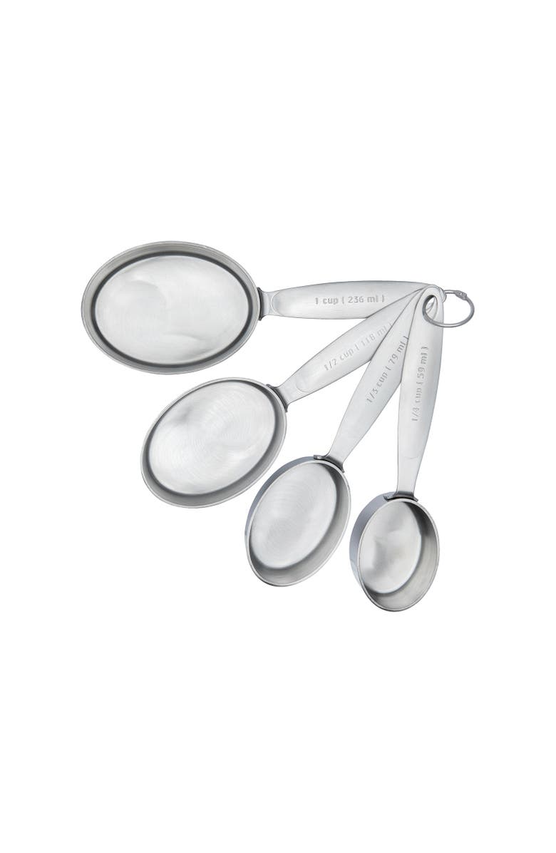 CUISIPRO Stainless Steel Measuring Cup Set, 4 Piece, Alternate, color, Silver
