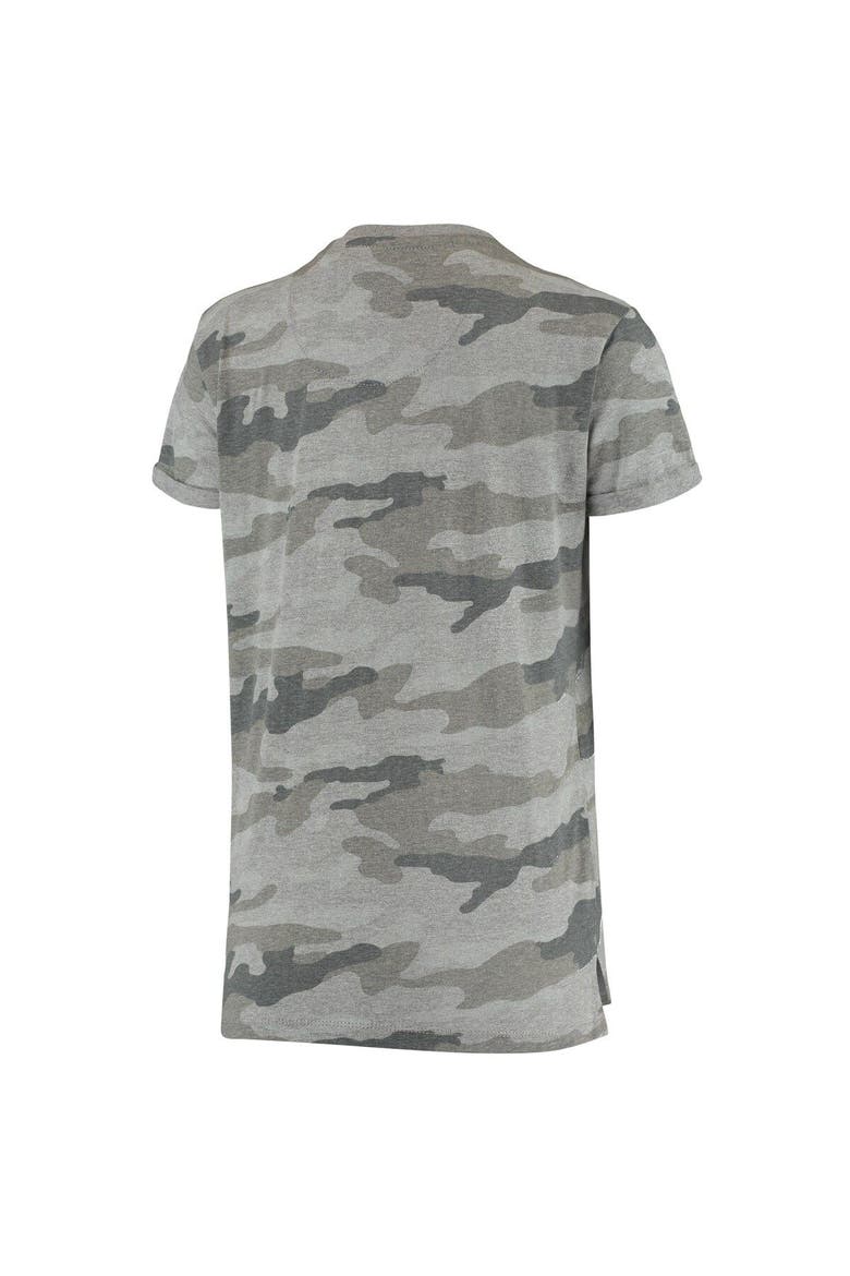 Women's Pressbox Camo Wisconsin Badgers T-Shirt, Alternate, color, Camo