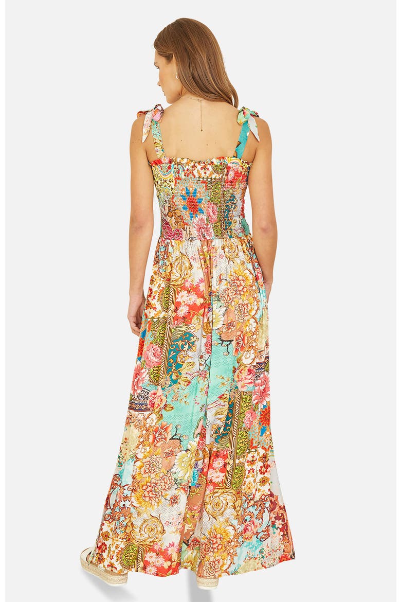 Patchwork Split Hem Maxi Dress, Alternate, color, Multi