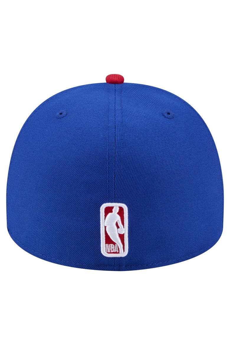 Men's New Era  Blue Philadelphia 76ers Injection Cartoon Logo A-Frame 59FIFTY Fitted Hat, Alternate, color, Blue