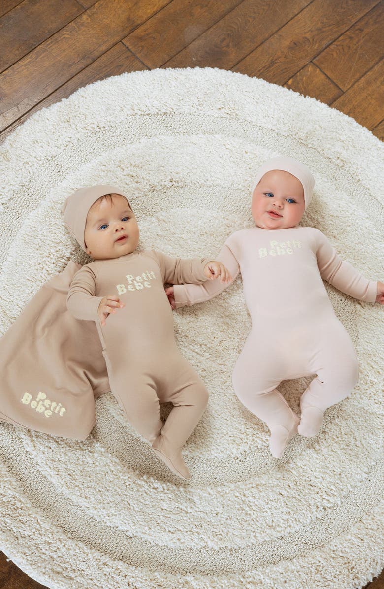 NoggiWear Terry Words Beanie, Alternate, color, Tan