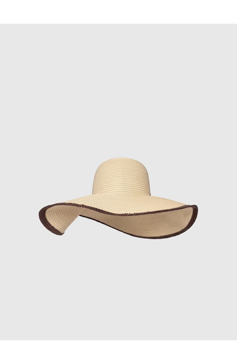 Manière De Voir Sandrine Raffia Oversized Sun Hat, Main, color, Natural