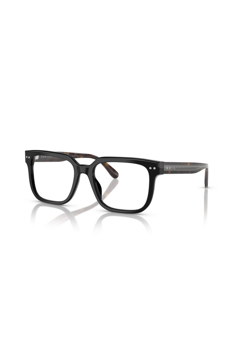 53mm Rectangle optical glasses, Main, color, Black