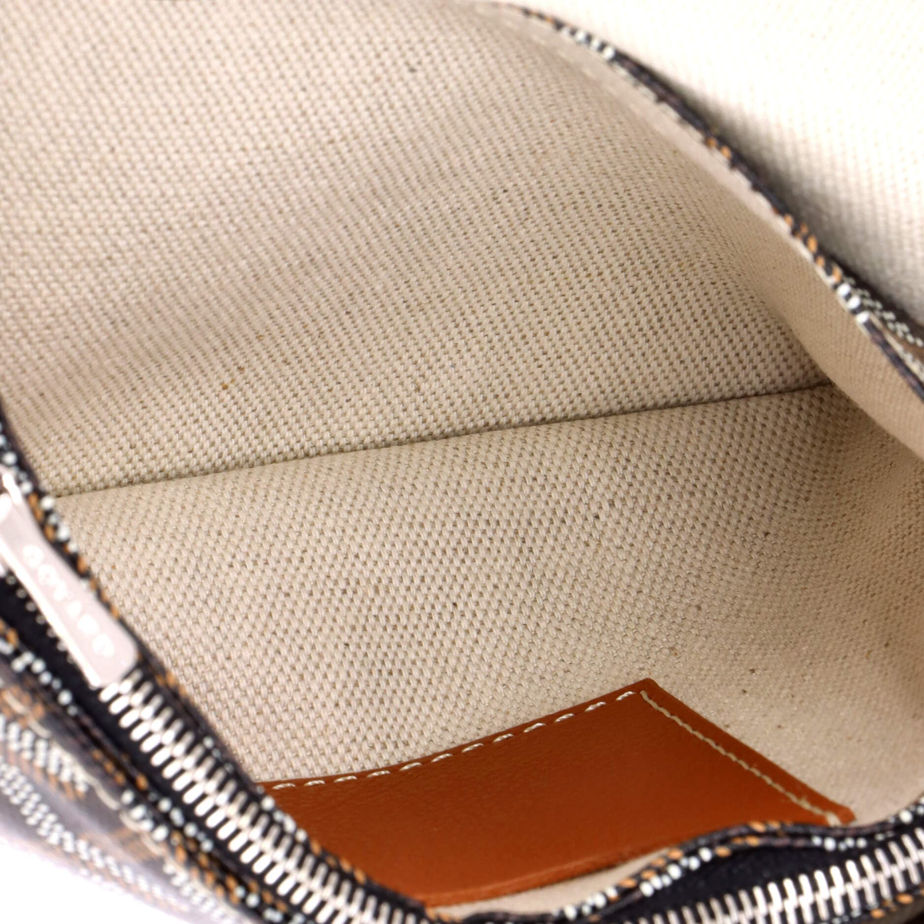 Pre-Owned Goyard Plumet Clutch Wallet Coated Canvas, Alternate, color, Brown