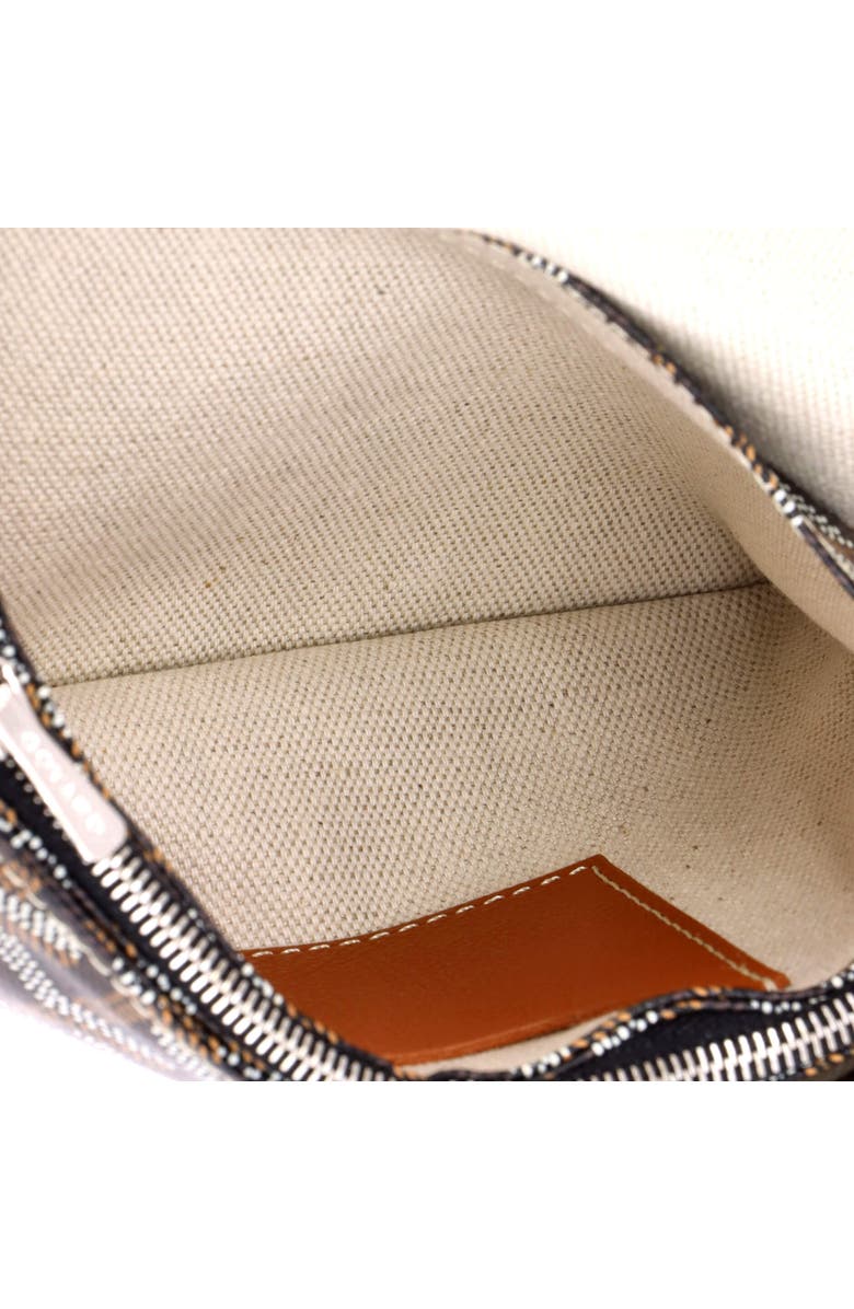 Pre-Owned Goyard Plumet Clutch Wallet Coated Canvas, Alternate, color, Brown