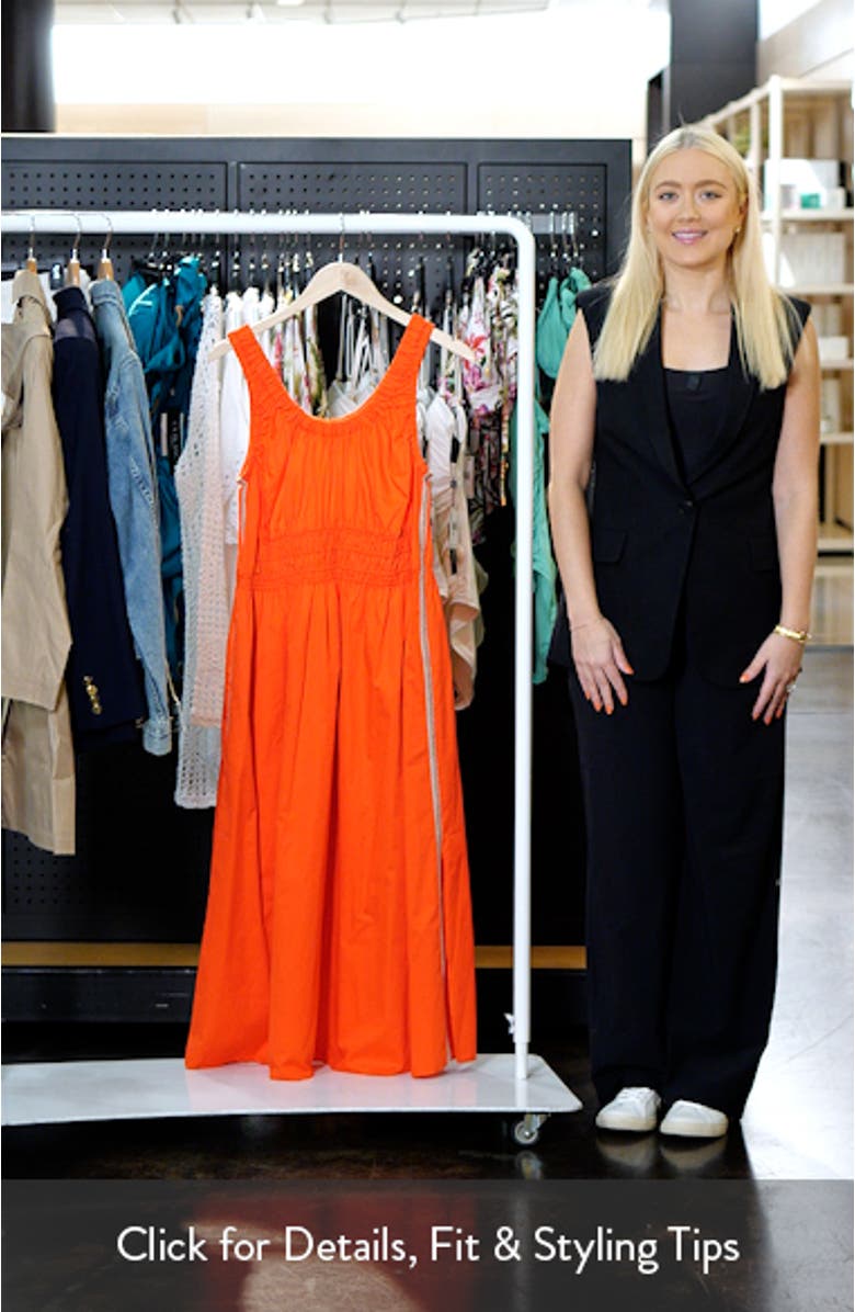 Anouk Smock Waist Cotton Dress, sales video thumbnail