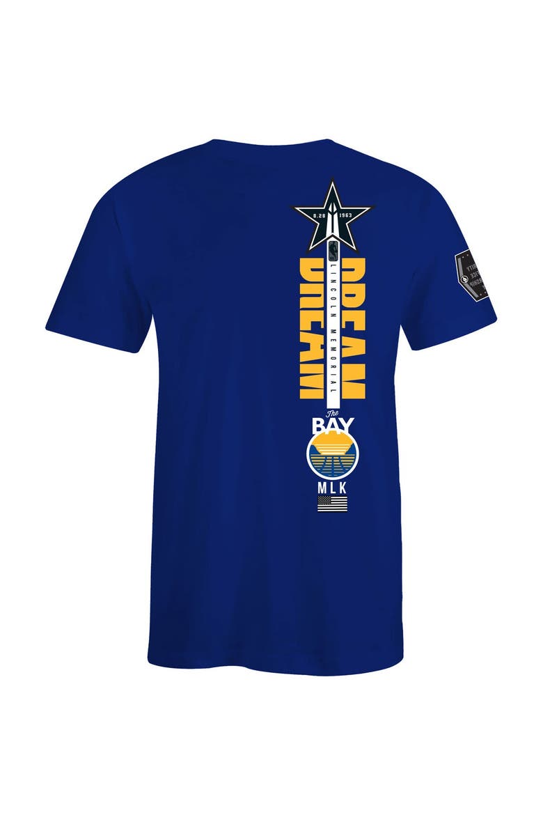 Unisex FISLL x Black History Collection  Royal Golden State Warriors T-Shirt, Alternate, color, Royal