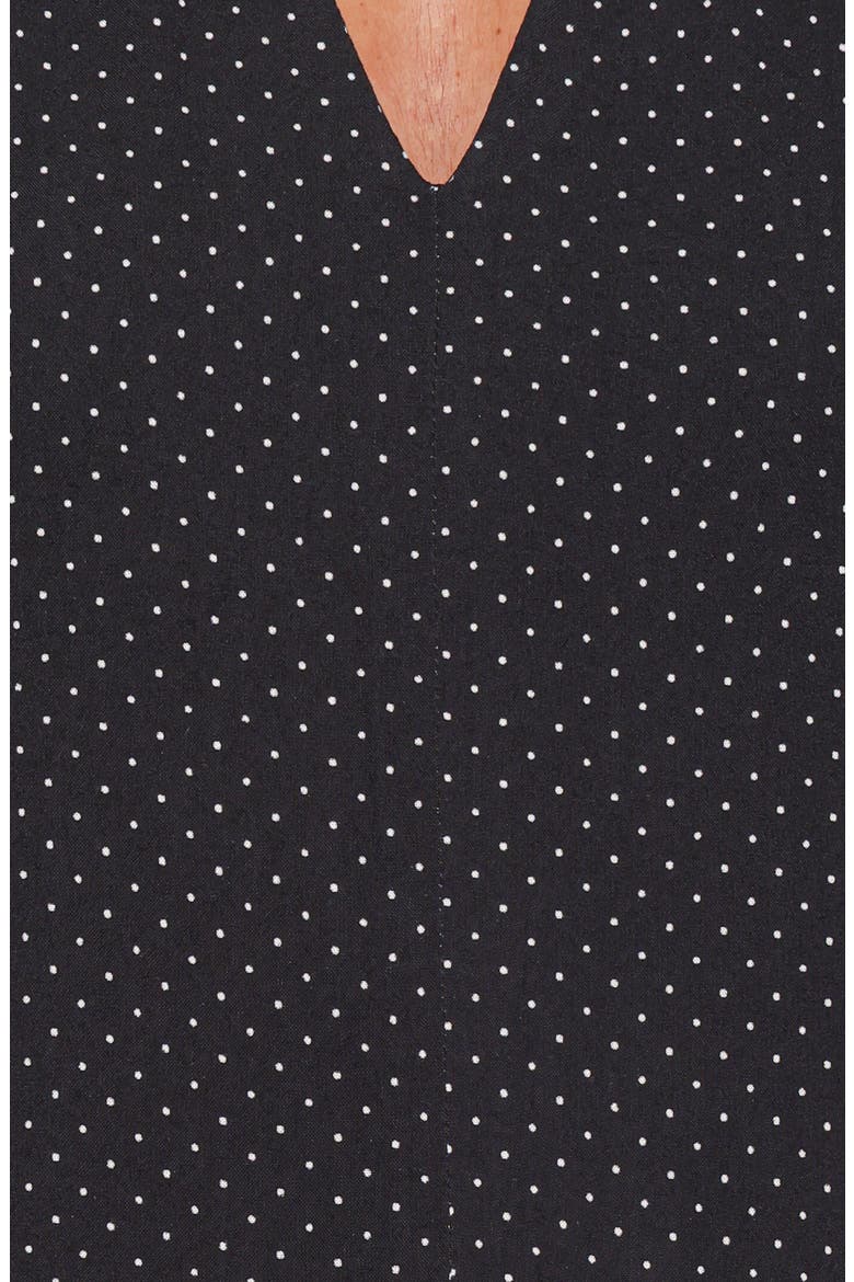 Natalie Print Halter Maxi Dress, Alternate, color, BLACK POLKA DOT