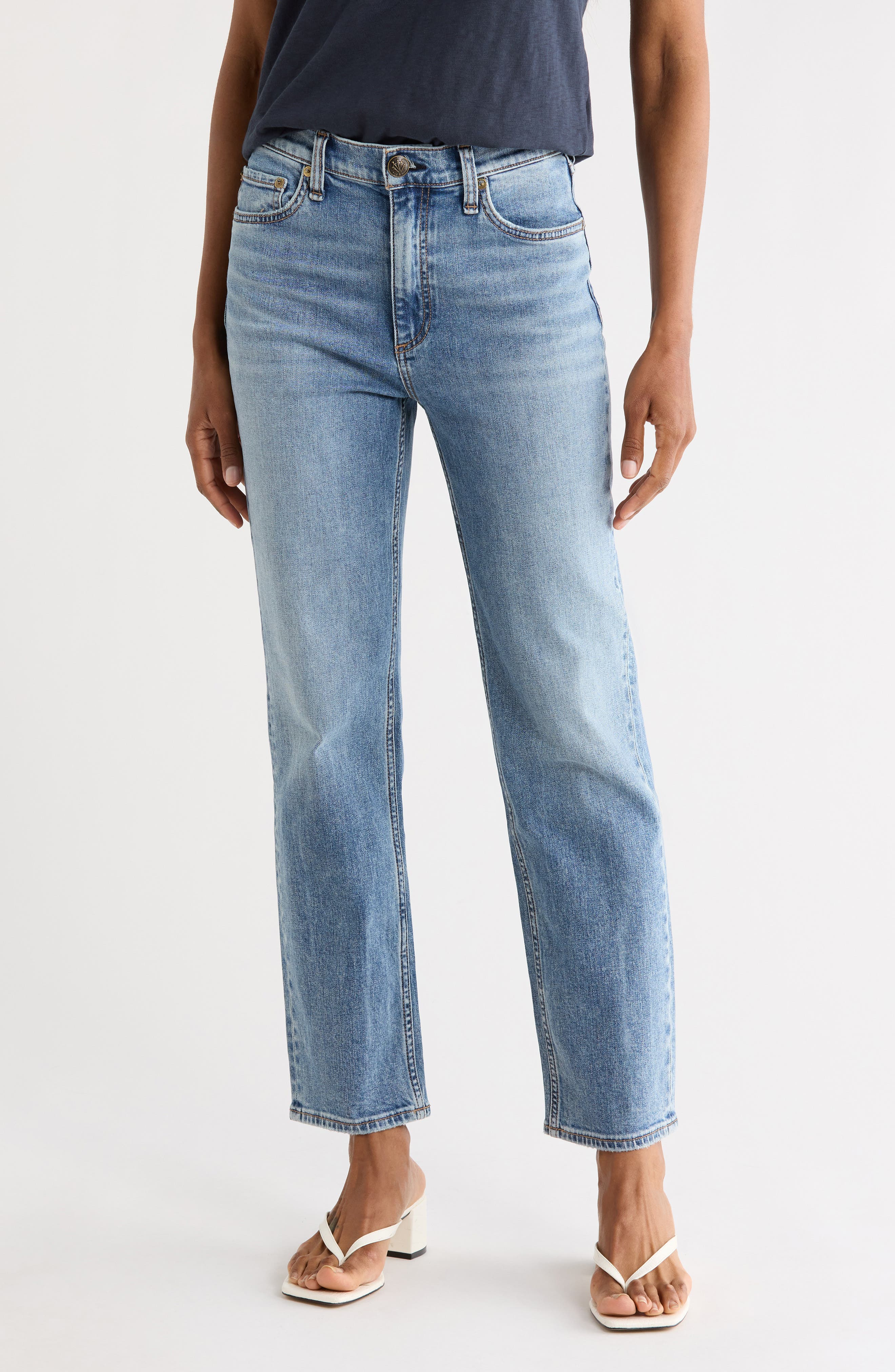 rag & bone Harlow Ankle Straight Leg Jeans