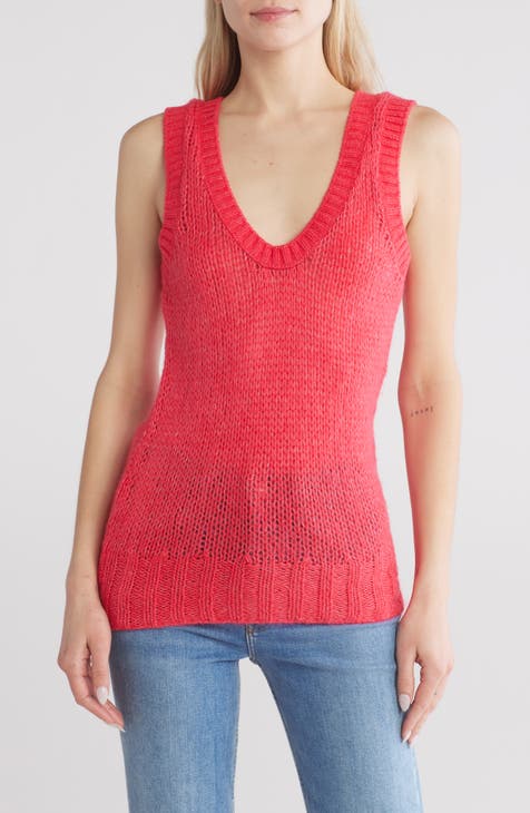 Open Stitch Sweater Vest