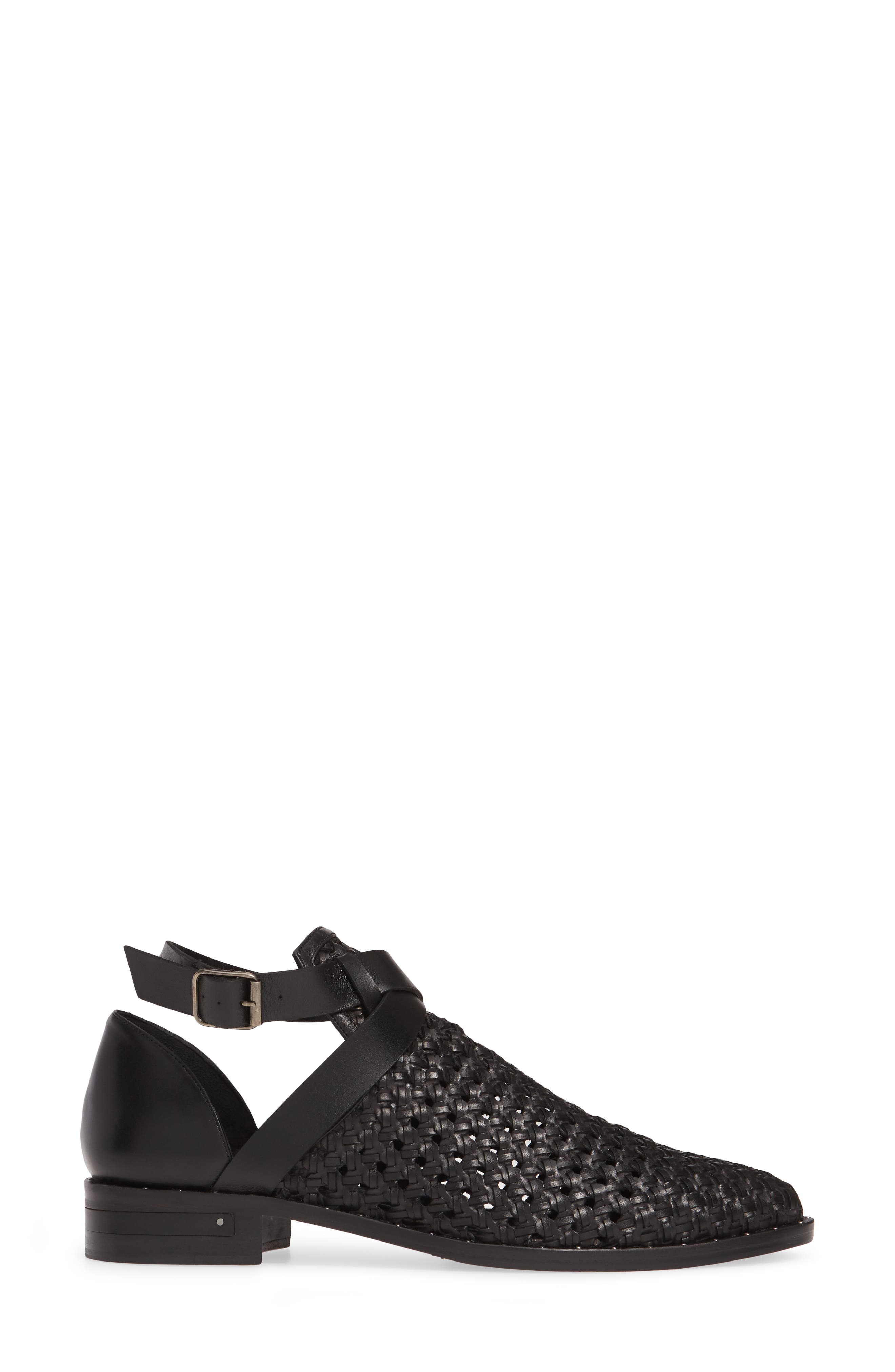 Freda Salvador Spark Woven Ankle Strap Bootie, Alternate, color, 