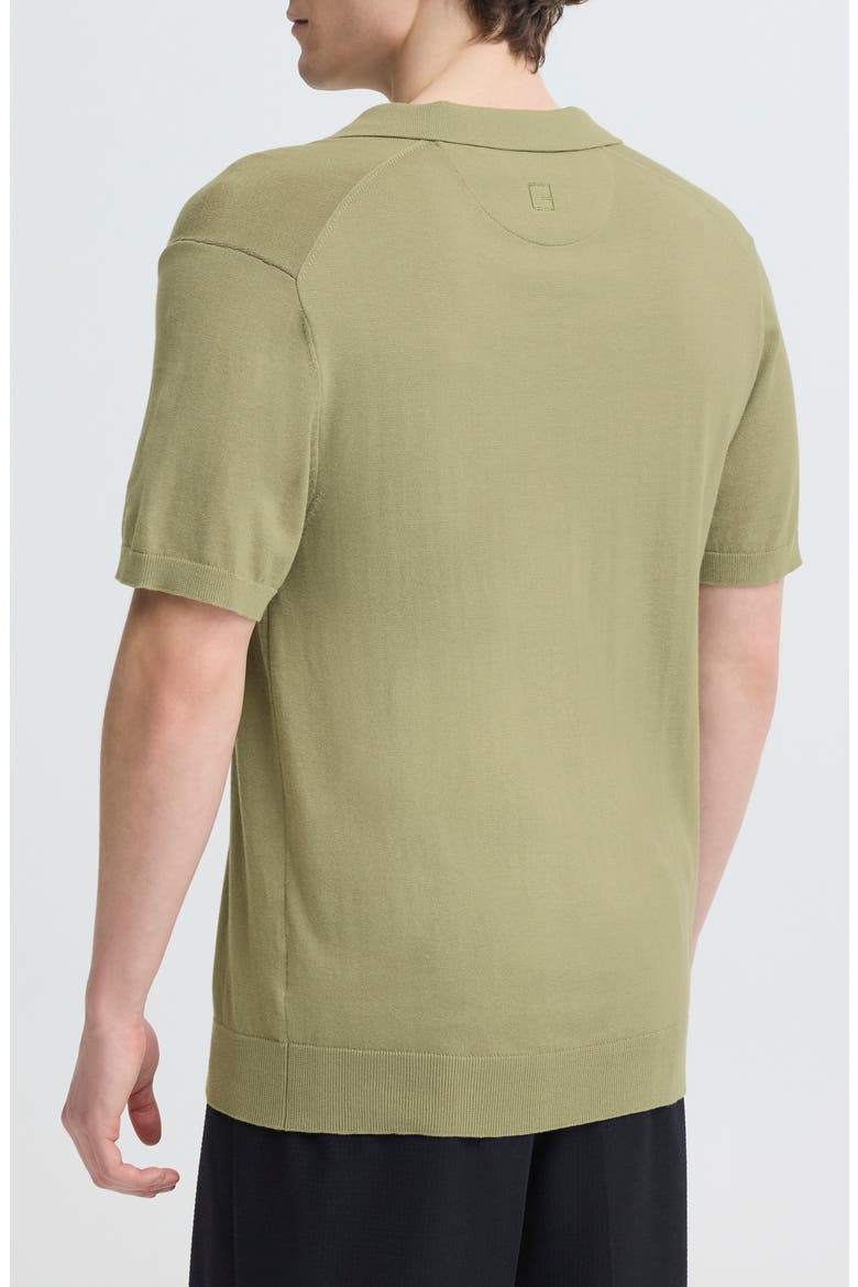 Johnny Collar Cotton Polo, Alternate, color, MERMAID