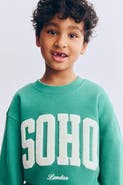 H&M Printed Crew-neck Sweatshirt