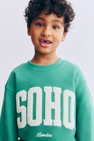 H&M Printed Crew-neck Sweatshirt